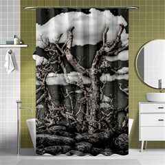 Dark Fantasy Landscape Poster Shower Curtain 48  X 72  (small)  by dflcprintsclothing