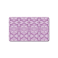 Purple Pattern Oval Magnet (name Card)