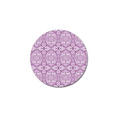 Purple Pattern Oval Golf Ball Marker