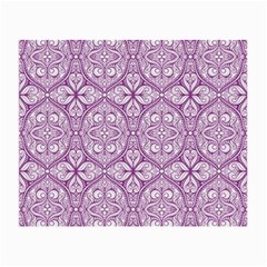 Purple Pattern Oval Small Glasses Cloth (2 Sides) by AnkouArts