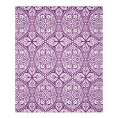 Purple Pattern Oval Shower Curtain 60  X 72  (medium)  by AnkouArts