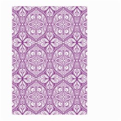 Purple Pattern Oval Small Garden Flag (two Sides) by AnkouArts