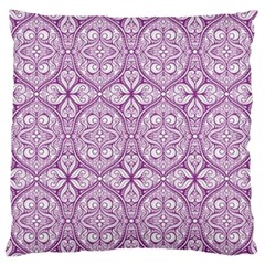 Purple Pattern Oval Standard Flano Cushion Case (two Sides) by AnkouArts