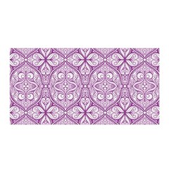 Purple Pattern Oval Satin Wrap