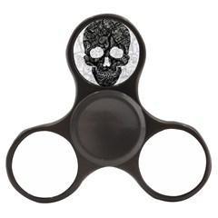 Black Skull On White Finger Spinner