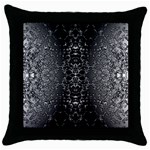 Mitosis Throw Pillow Case (Black) Front