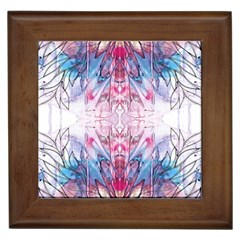 Abstract Repeats Framed Tile by kaleidomarblingart