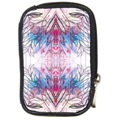 Abstract Repeats Compact Camera Leather Case by kaleidomarblingart