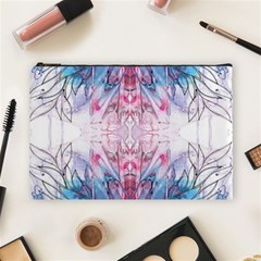 Abstract Repeats Cosmetic Bag (large) by kaleidomarblingart