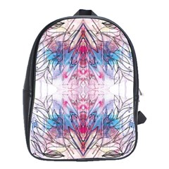 Abstract Repeats School Bag (large) by kaleidomarblingart