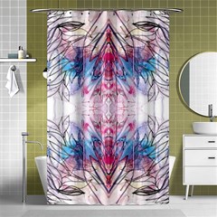 Abstract Repeats Shower Curtain 48  X 72  (small)  by kaleidomarblingart