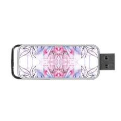 Abstract Repeats Portable Usb Flash (one Side) by kaleidomarblingart