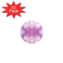 Pink Abstract Repeats 1  Mini Magnet (10 Pack)  by kaleidomarblingart