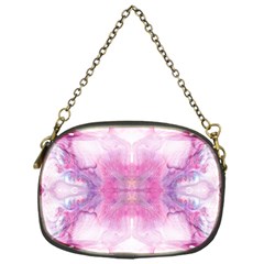 Pink Abstract Repeats Chain Purse (one Side) by kaleidomarblingart