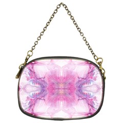 Pink Abstract Repeats Chain Purse (two Sides) by kaleidomarblingart