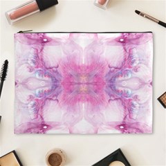 Pink Abstract Repeats Cosmetic Bag (xl) by kaleidomarblingart