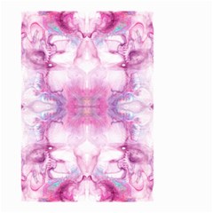 Pink Abstract Repeats Small Garden Flag (two Sides) by kaleidomarblingart