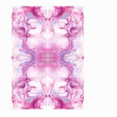 Pink Abstract Repeats Large Garden Flag (two Sides) by kaleidomarblingart