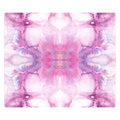 Pink Abstract Repeats Double Sided Flano Blanket (small)  by kaleidomarblingart