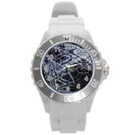 Circuits Round Plastic Sport Watch (L) Front