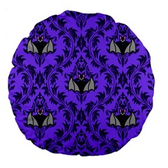 Friggin Bats Pattern Large 18  Premium Flano Round Cushions by NerdySparkleGoth