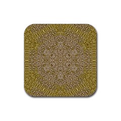 Pearls With A Beautiful Luster And A Star Of Pearls Rubber Coaster (square)  by pepitasart