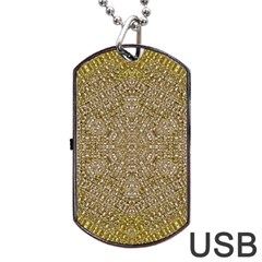 Pearls With A Beautiful Luster And A Star Of Pearls Dog Tag Usb Flash (one Side) by pepitasart