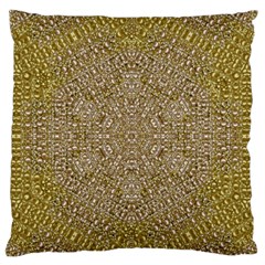 Pearls With A Beautiful Luster And A Star Of Pearls Large Flano Cushion Case (one Side) by pepitasart