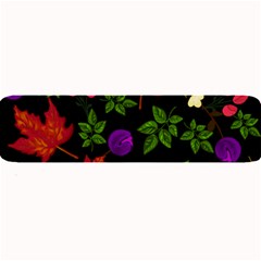 Golden Autumn, Red-yellow Leaves And Flowers  Large Bar Mats by Daria3107