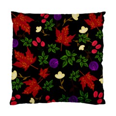 Golden Autumn, Red-yellow Leaves And Flowers  Standard Cushion Case (two Sides) by Daria3107