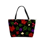 Golden autumn, red-yellow leaves and flowers  Classic Shoulder Handbag Front