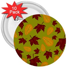 Golden Autumn 3  Buttons (10 Pack)  by Daria3107