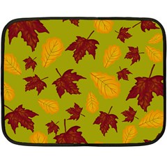 Golden Autumn Double Sided Fleece Blanket (mini)  by Daria3107