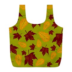 Golden Autumn Full Print Recycle Bag (l) by Daria3107