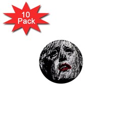 Creepy Head Sculpture Artwork 1  Mini Magnet (10 Pack) 