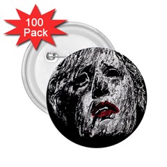 Creepy Head Sculpture Artwork 2 25  Buttons (100 Pack)  by dflcprintsclothing