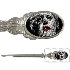 Creepy Head Sculpture Artwork Letter Opener by dflcprintsclothing