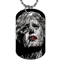 Creepy Head Sculpture Artwork Dog Tag (two Sides)