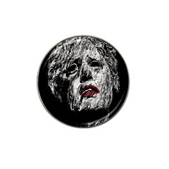 Creepy Head Sculpture Artwork Hat Clip Ball Marker (4 Pack) by dflcprintsclothing