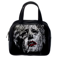 Creepy Head Sculpture Artwork Classic Handbag (one Side) by dflcprintsclothing