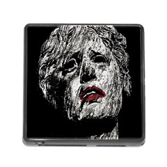 Creepy Head Sculpture Artwork Memory Card Reader (square 5 Slot) by dflcprintsclothing