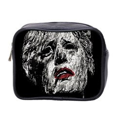 Creepy Head Sculpture Artwork Mini Toiletries Bag (two Sides) by dflcprintsclothing