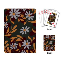 Folk Flowers Pattern Floral Surface Design Playing Cards Single Design (rectangle) by Eskimos