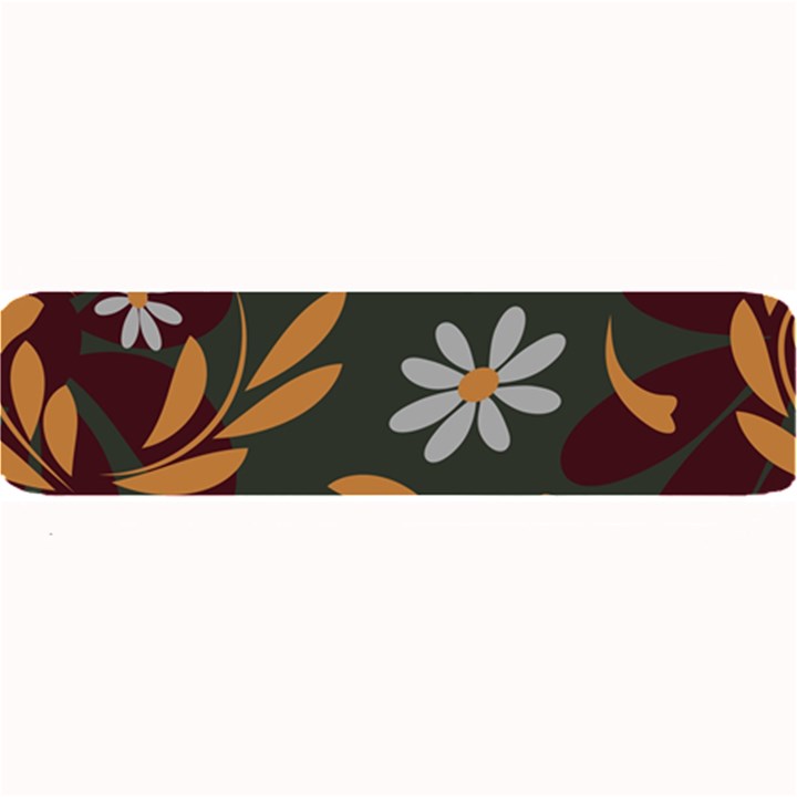 Folk flowers pattern Floral surface design Large Bar Mats