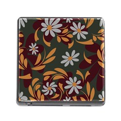 Folk Flowers Pattern Floral Surface Design Memory Card Reader (square 5 Slot) by Eskimos