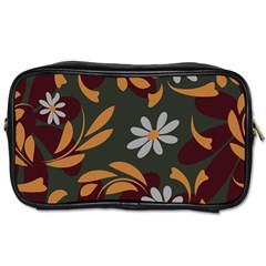 Folk Flowers Pattern Floral Surface Design Toiletries Bag (one Side) by Eskimos