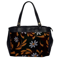 Folk Flowers Pattern Floral Surface Design Oversize Office Handbag by Eskimos