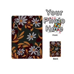 Folk Flowers Pattern Floral Surface Design Playing Cards 54 Designs (mini) by Eskimos