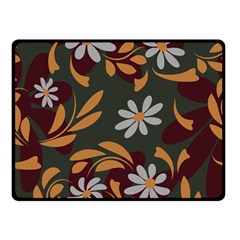 Folk Flowers Pattern Floral Surface Design Double Sided Fleece Blanket (small)  by Eskimos