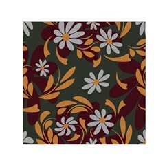 Folk Flowers Pattern Floral Surface Design Small Satin Scarf (square) by Eskimos